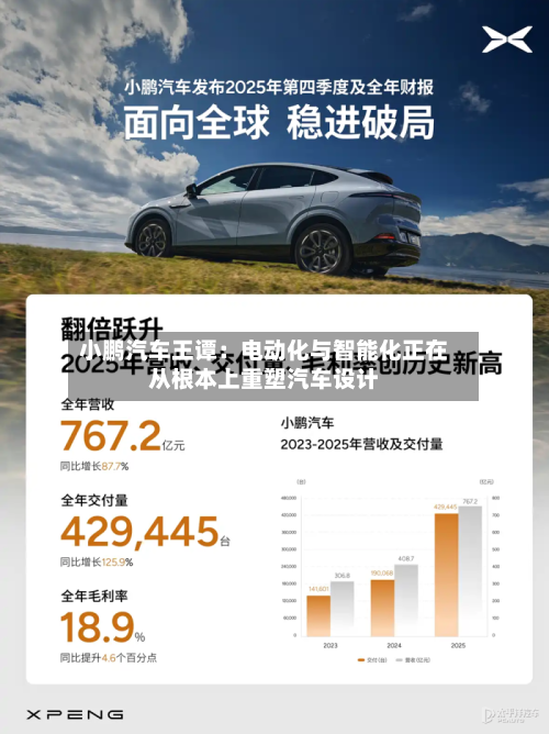 小鹏汽车王谭：电动化与智能化正在从根本上重塑汽车设计