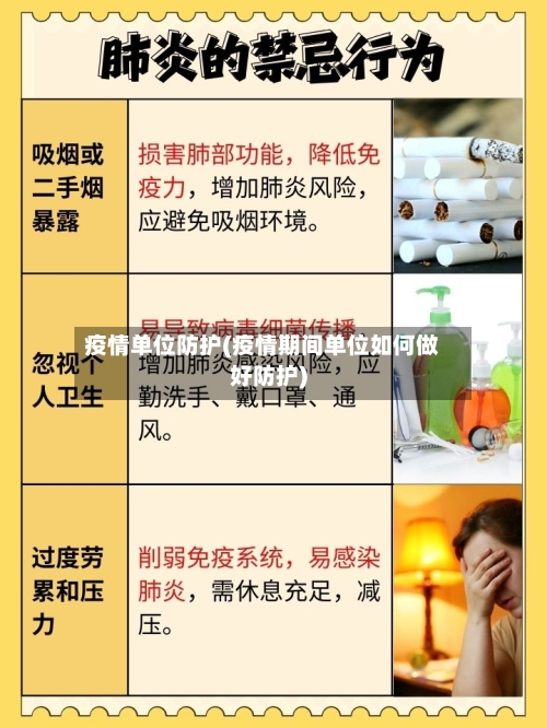 疫情单位防护(疫情期间单位如何做好防护)